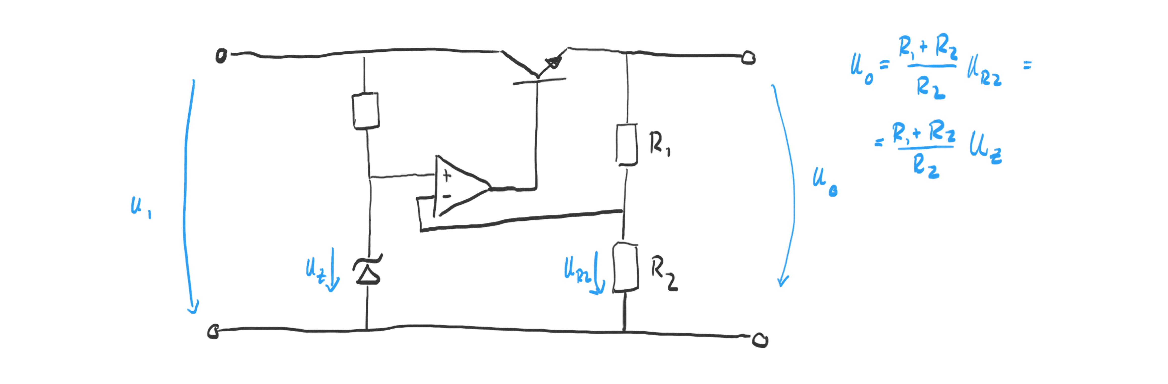 OpAmp-regulated Voltage Source